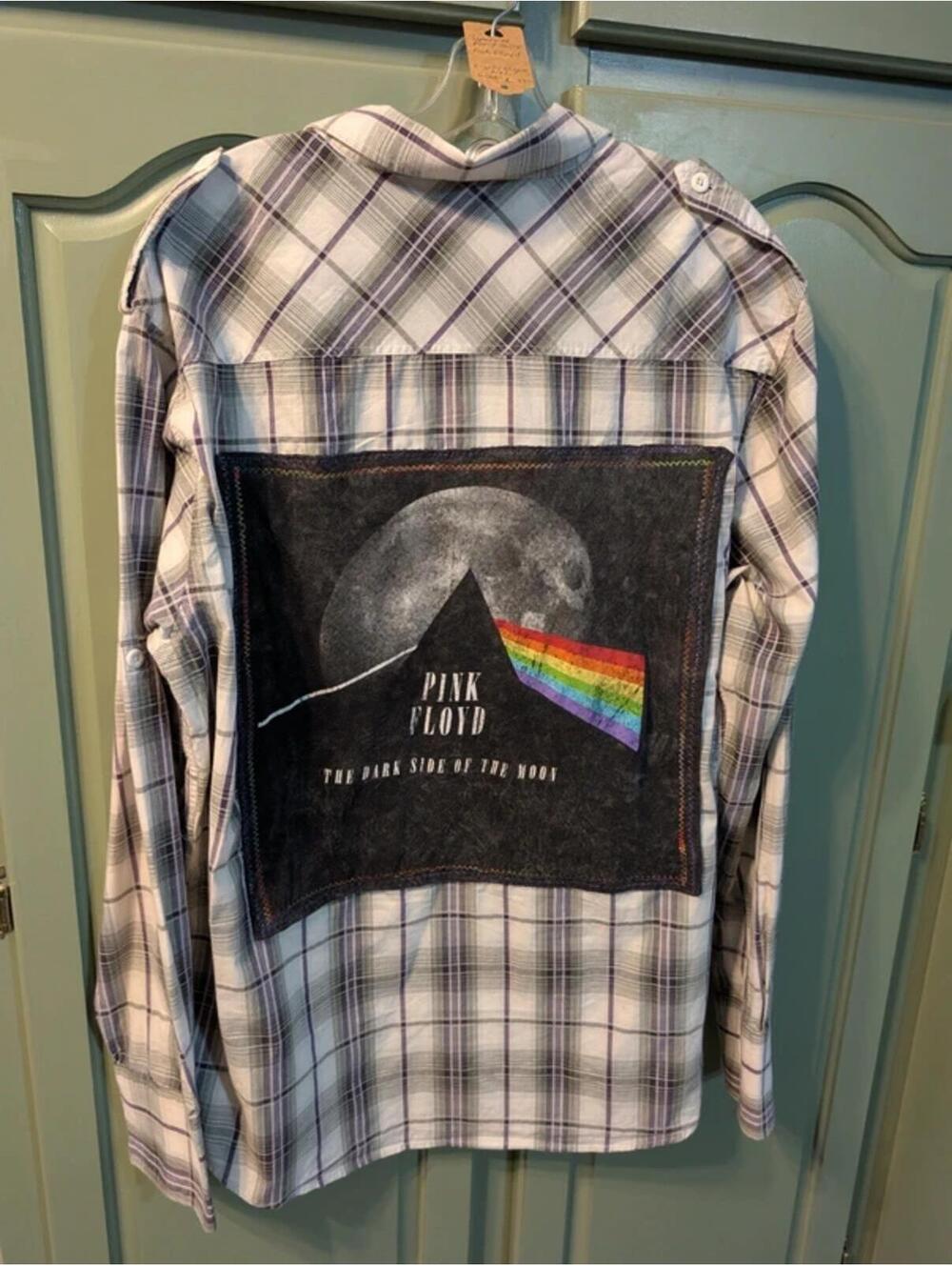 Pink Floyd Upcycled Summer Shacket One of a Kind